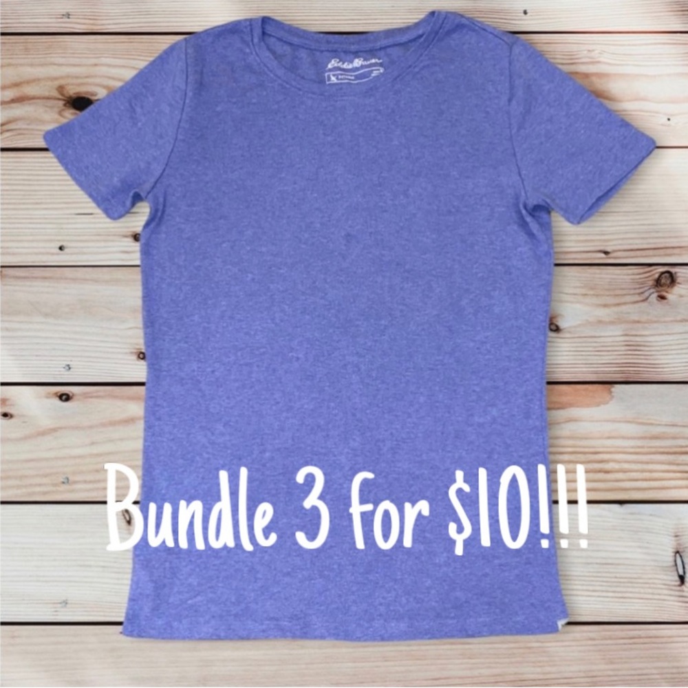 Women’s Eddie Bauer purple outdoor crew neck short sleeve Tshirt, GUC